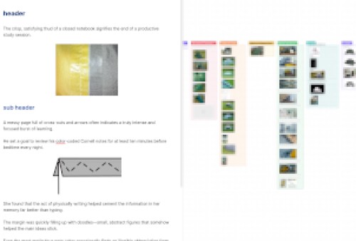 Image of the Obsidan GUI showing a note and a canvas