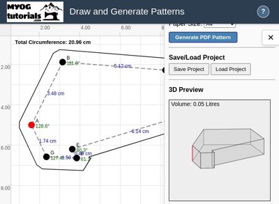 A photo of the Draw and Automatically Generate Sewing Patterns For Free Online (V2).